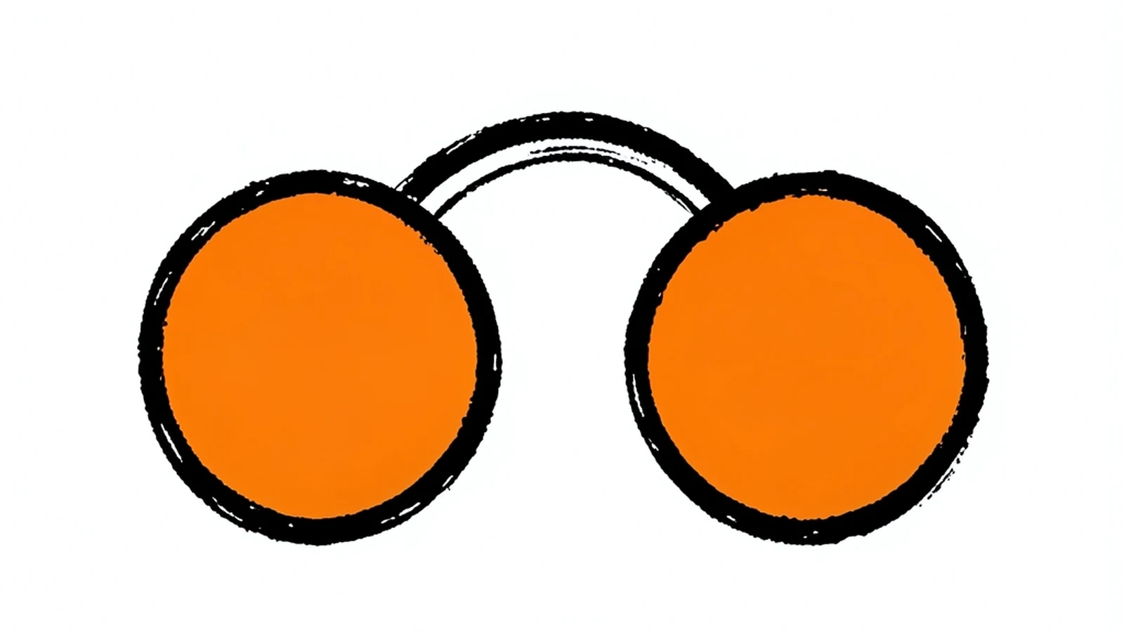 Two plain abstract circles, unmarked, with no symbols or letters inside them, connected by a single curved bridging arc line, representing an asset moving from one separate network to another